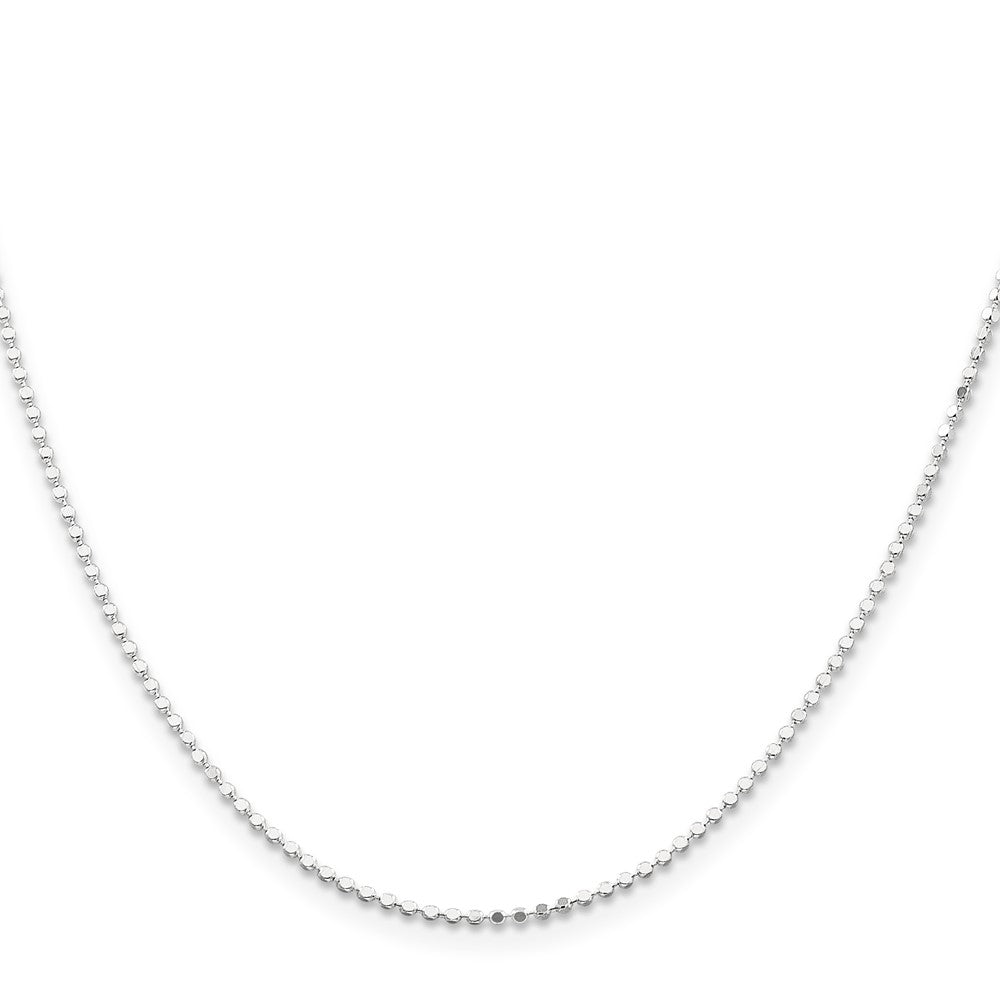 Sterlingsilber 1.15mm Quadratisch Fantasie Gekugelt Halskette
