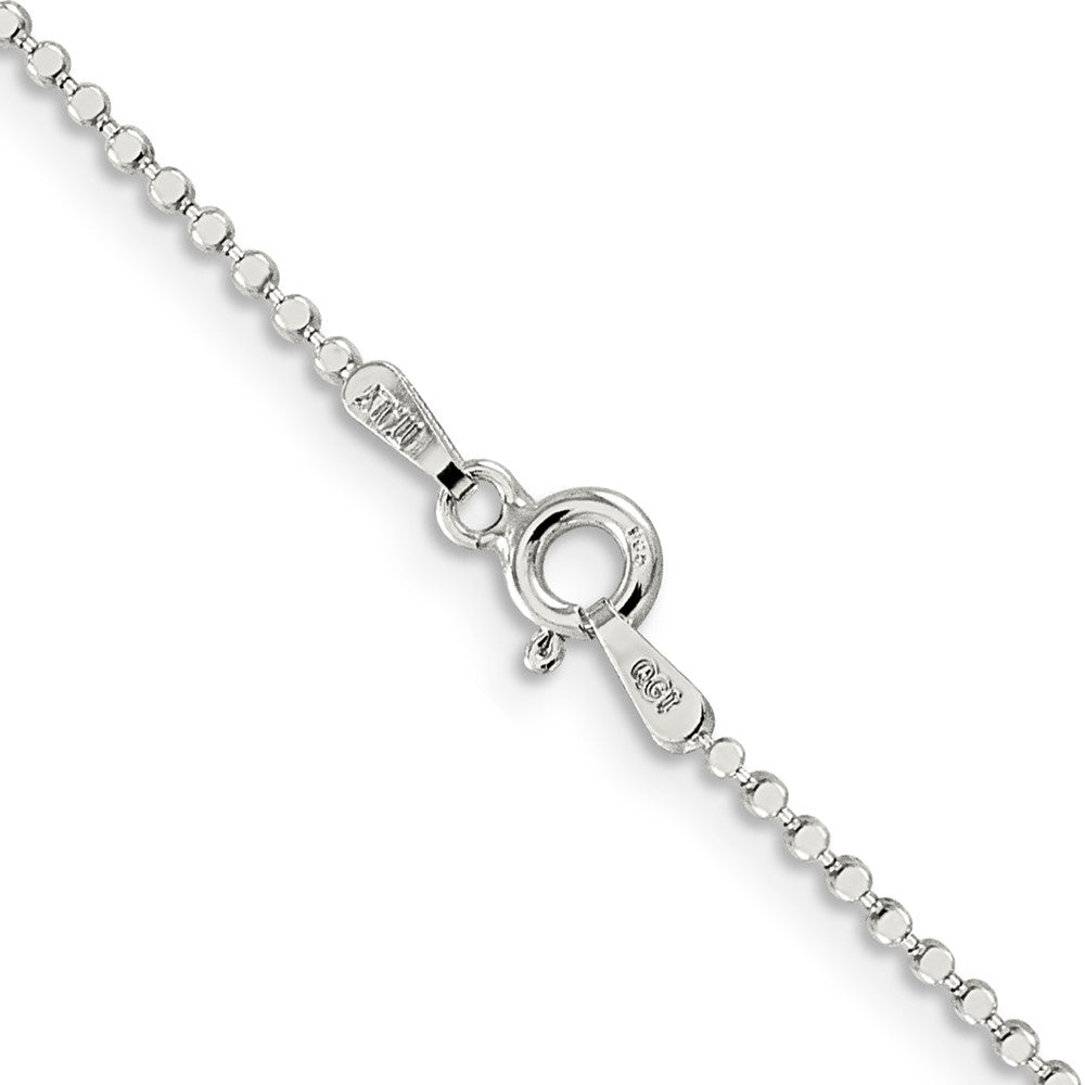 Sterlingsilber 1.15mm Quadratisch Fantasie Gekugelt Halskette