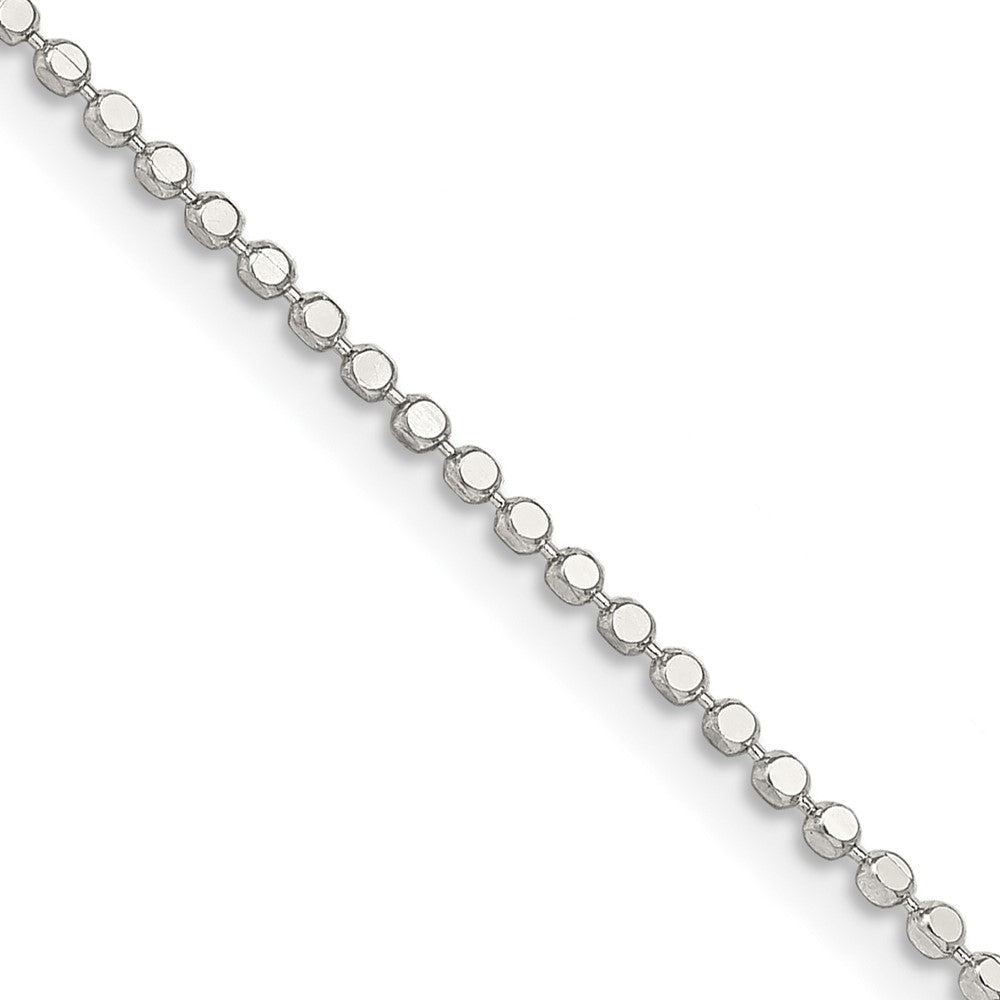 Sterlingsilber 1.15mm Quadratisch Fantasie Gekugelt Halskette