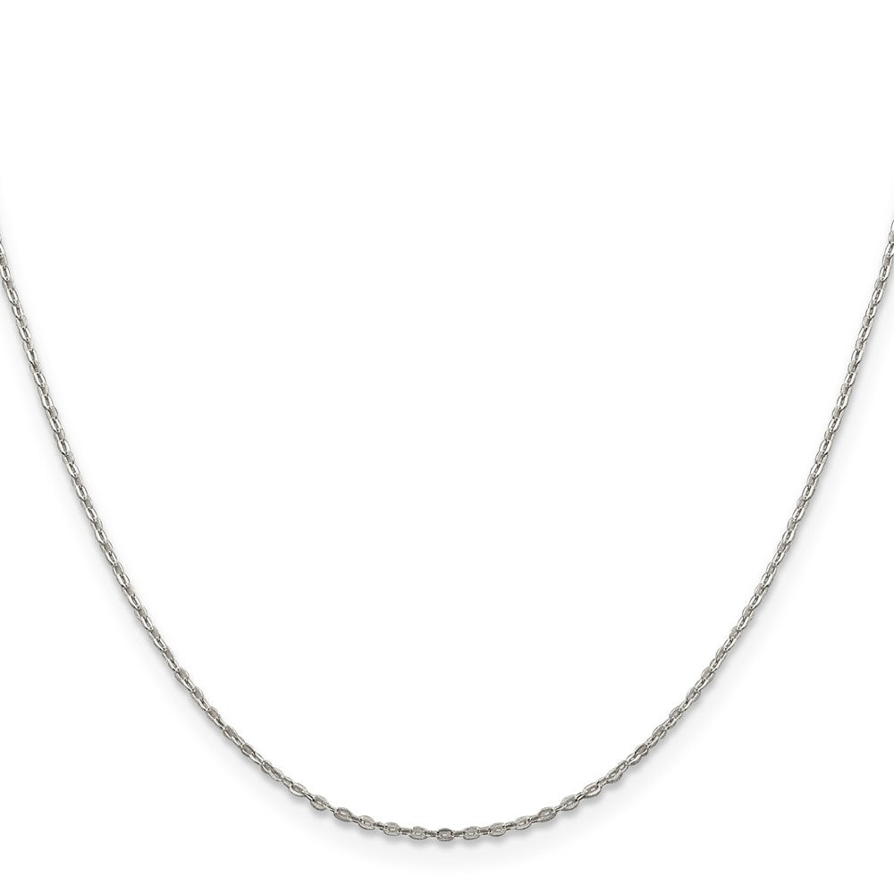 Sterlingsilber.5mm Flach Glieder Ankerkette Halskette