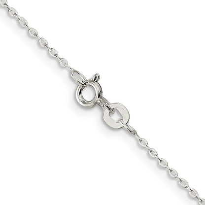 Sterlingsilber.5mm Flach Glieder Ankerkette Halskette