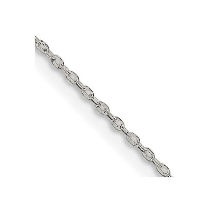 Sterlingsilber.5mm Flach Glieder Ankerkette Halskette