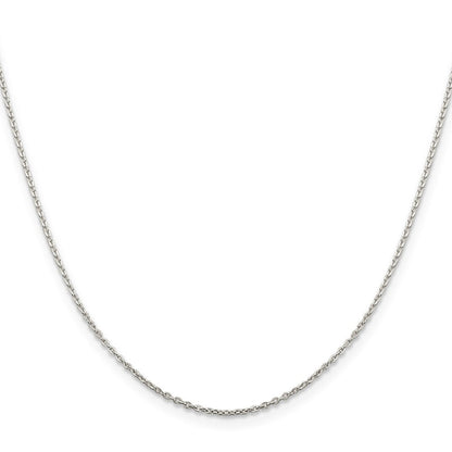 Sterlingsilber 1mm Flach Glieder Ankerkette Kette mit 2 Zoll Verlängerung. Halskette
