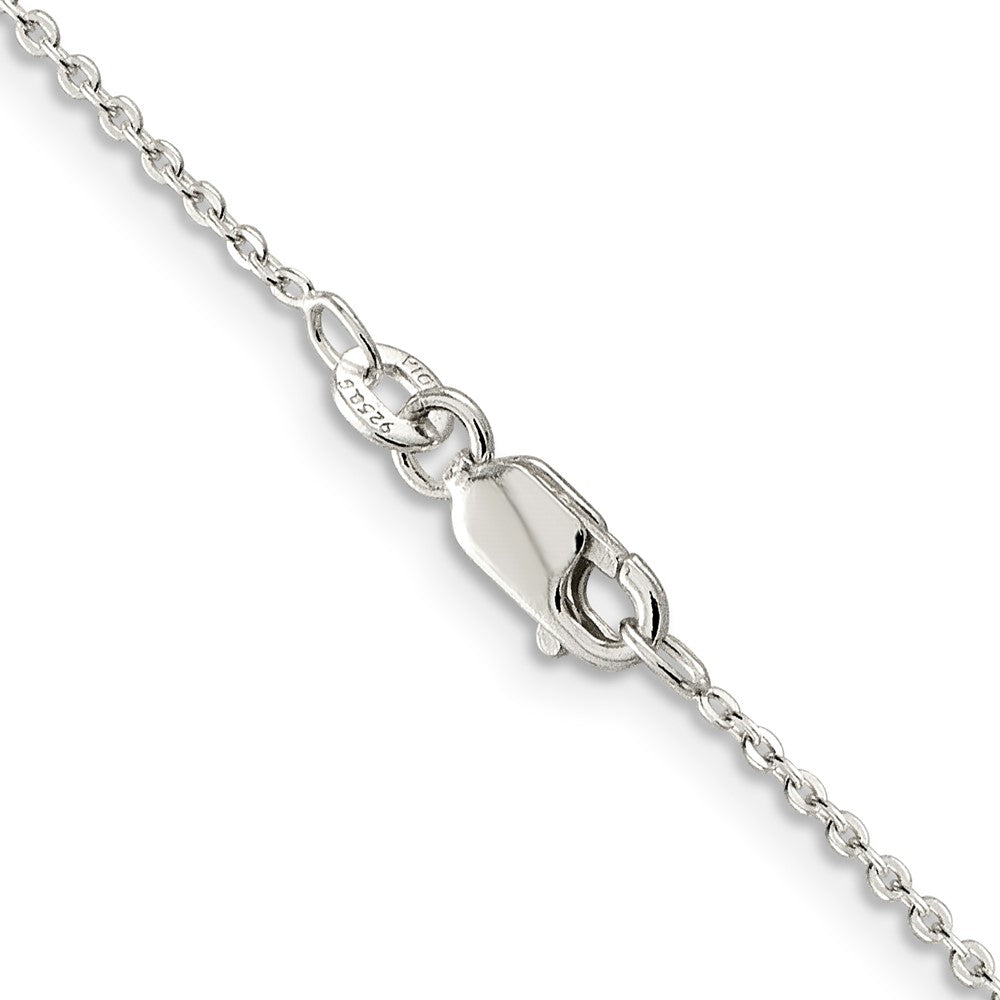 Sterlingsilber 1mm Flach Glieder Ankerkette Halskette