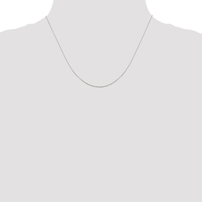 Sterlingsilber 1mm Flach Glieder Ankerkette Kette mit 2 Zoll Verlängerung. Halskette