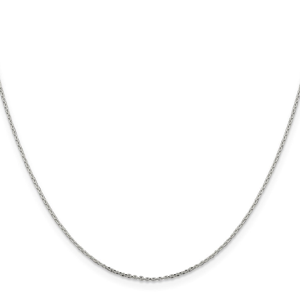 24 Zoll Sterlingsilber.95mm Diamantiert Forzantina Ankerkette Halskette
