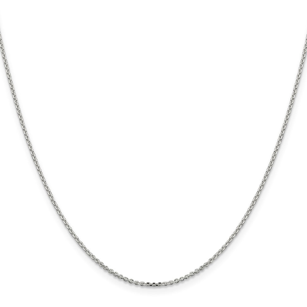 Sterlingsilber 1.4mm Diamantiert Forzantina Ankerkette Halskette