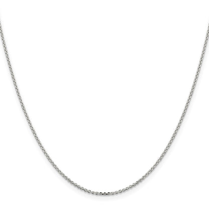 Sterlingsilber 1.4mm Diamantiert Forzantina Ankerkette Halskette