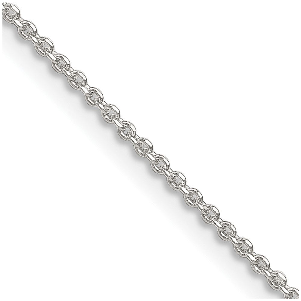 Sterlingsilber 1.4mm Diamantiert Forzantina Ankerkette Halskette