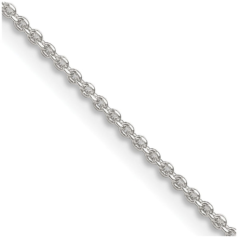 Sterlingsilber 1.4mm Diamantiert Forzantina Ankerkette Halskette