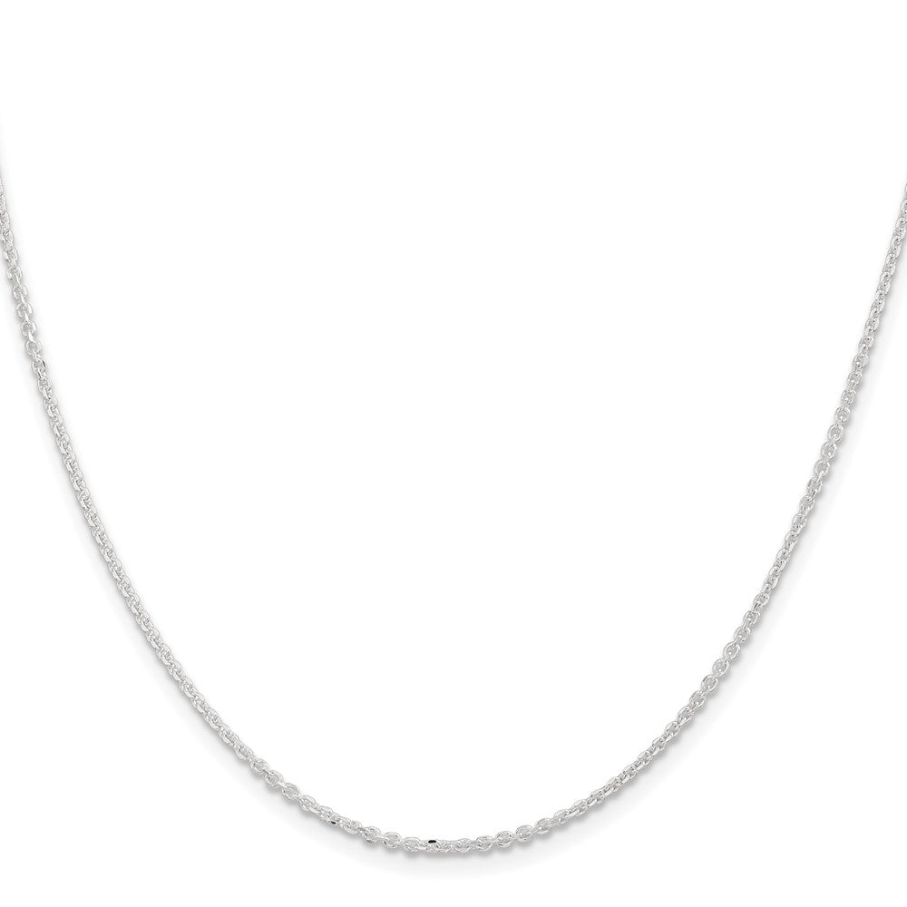 Sterlingsilber 1.85mm Diamantiert Forzantina Ankerkette Halskette