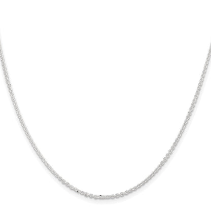 Sterlingsilber 1.85mm Diamantiert Forzantina Ankerkette Halskette