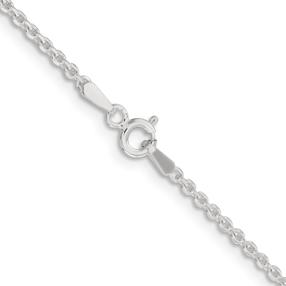 Sterlingsilber 1.85mm Diamantiert Forzantina Ankerkette Halskette