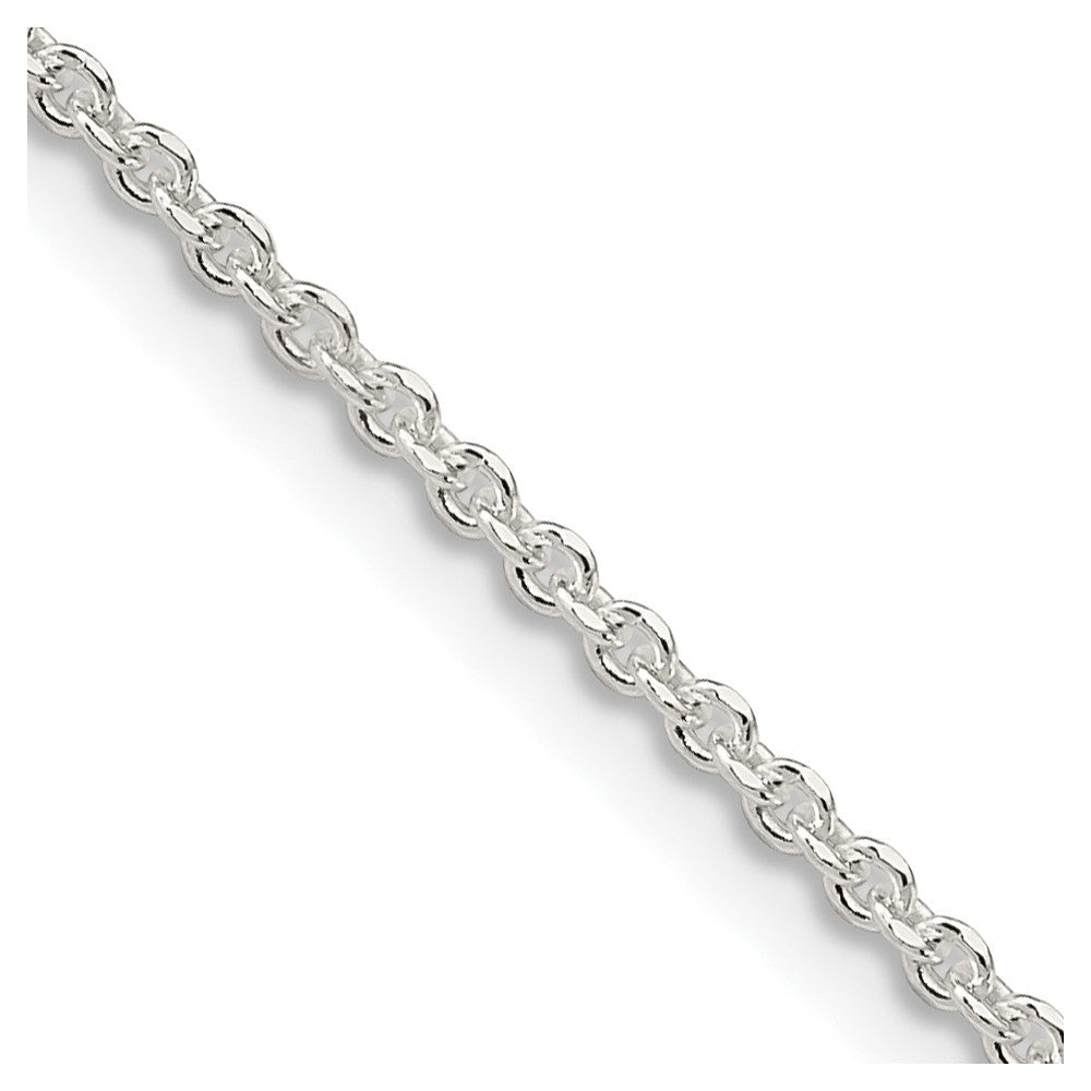 Sterlingsilber 1.85mm Diamantiert Forzantina Ankerkette Halskette