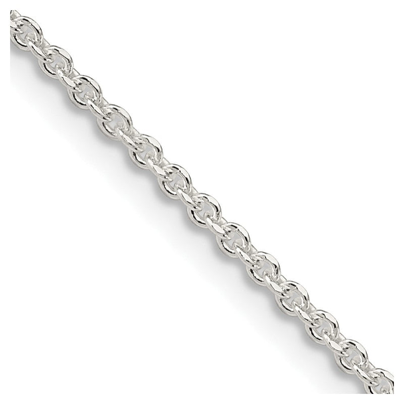 Sterlingsilber 1.85mm Diamantiert Forzantina Ankerkette Halskette