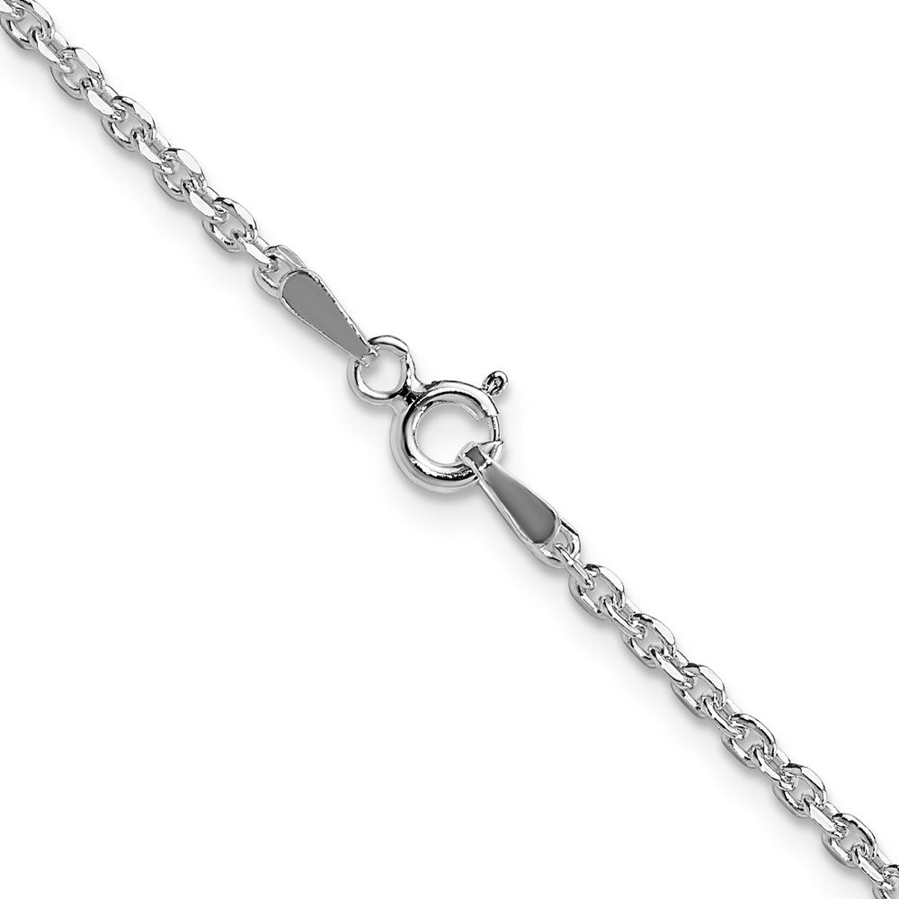 Sterlingsilber 2.1mm Diamantiert Forzantina Ankerkette Halskette
