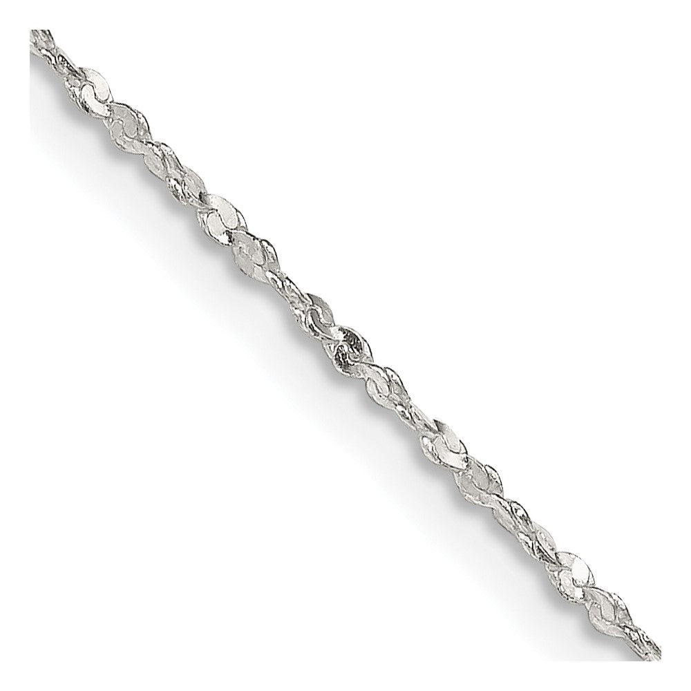 Sterlingsilber 1.4mm Gedreht Serpentine Halskette