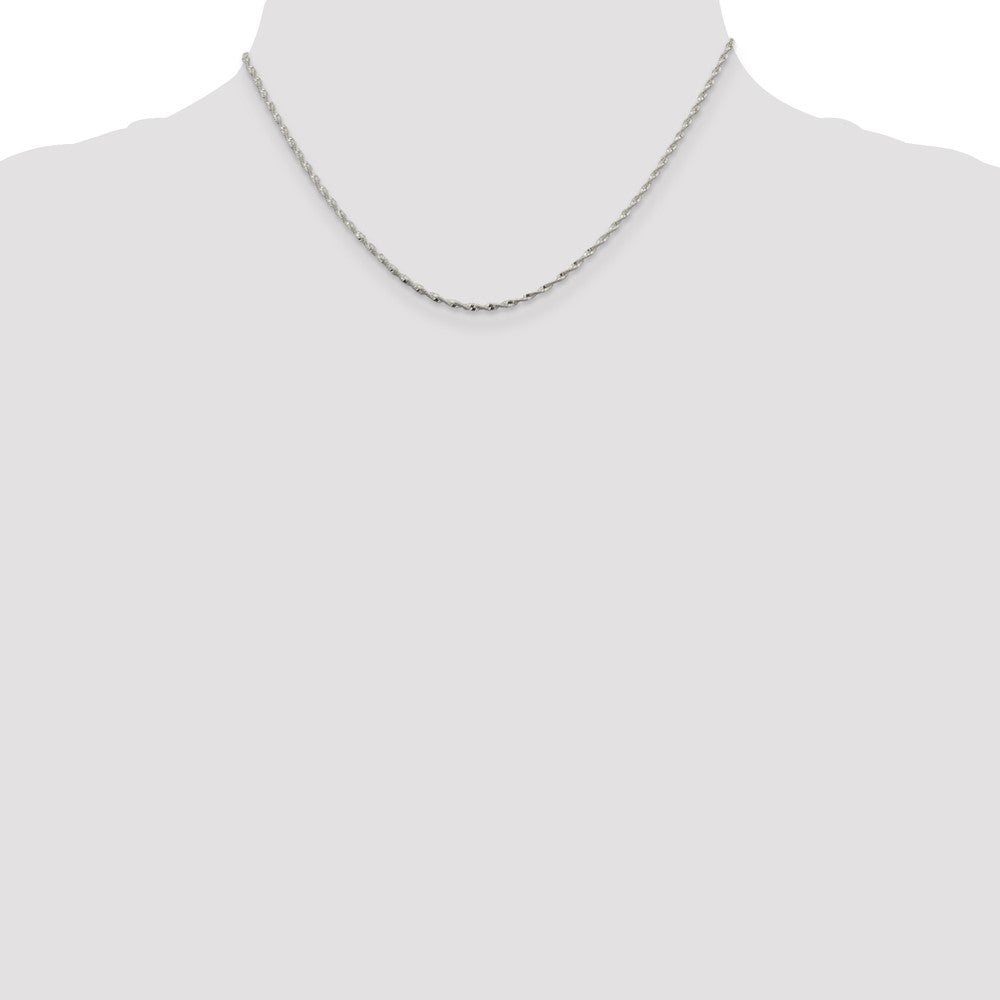 Sterlingsilber 1.65mm Gedreht Fischgrät Halskette