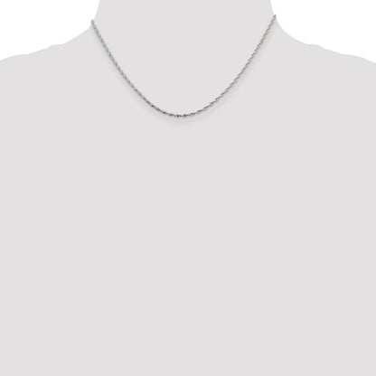 Sterlingsilber 1.65mm Gedreht Fischgrät Halskette
