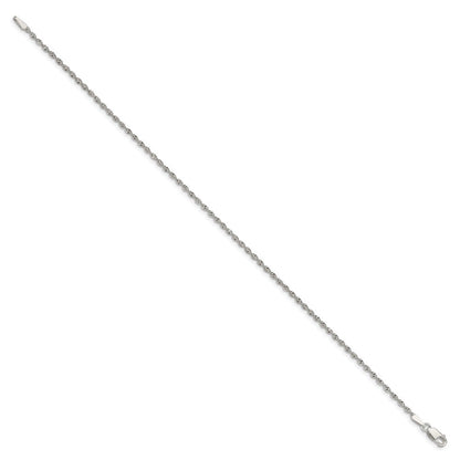 7 Zoll Sterlingsilber 1.65mm Gedreht Fischgrät Gliederarmband