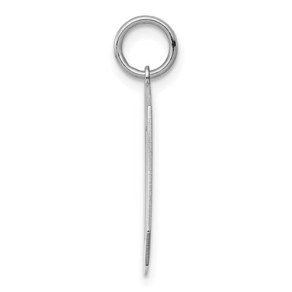 Sterlingsilber Silber/rhodiniert Poliert Zahl 0 Charm