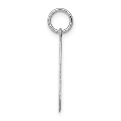 Sterlingsilber Silber/rhodiniert Poliert Zahl 3 Charm