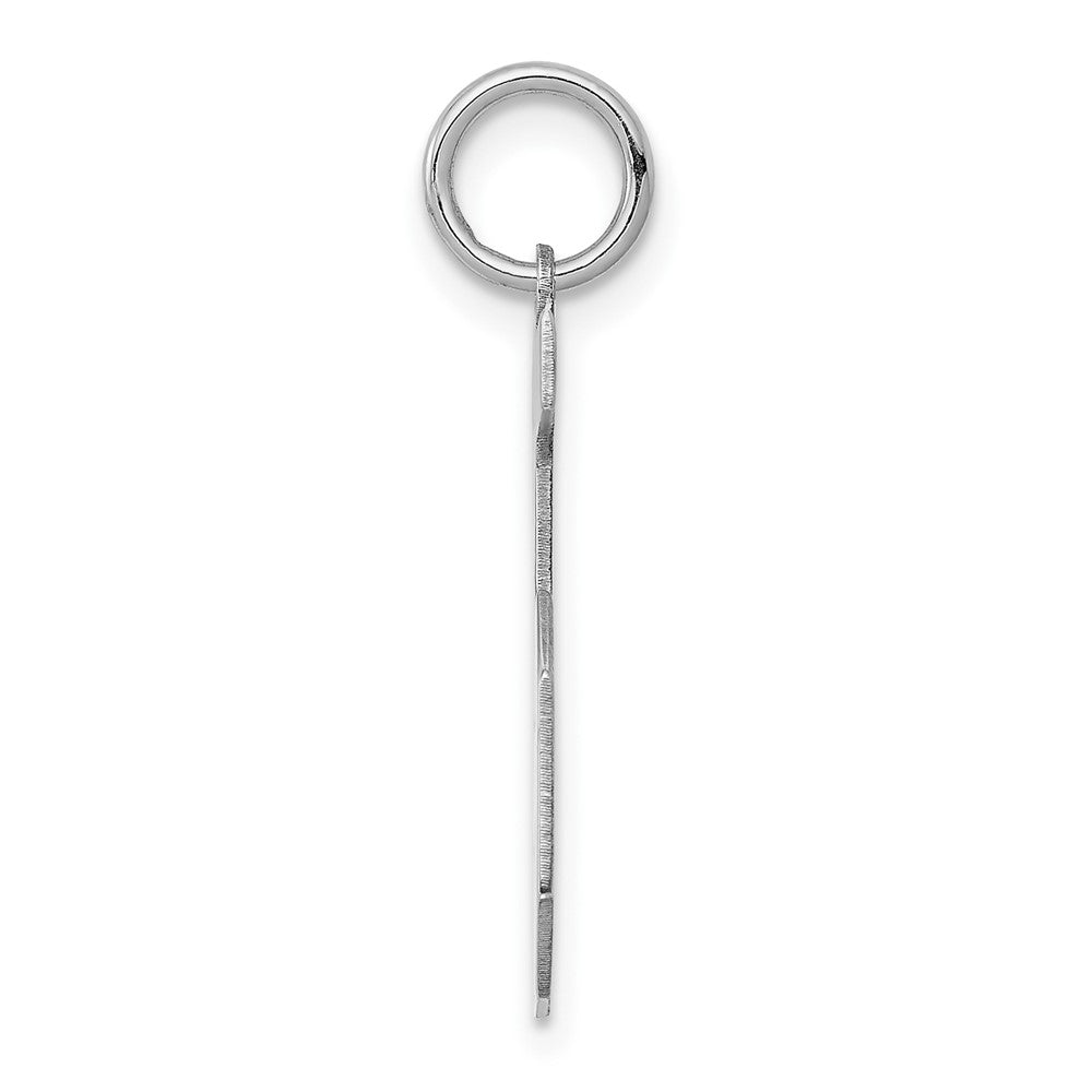 Sterlingsilber Silber/rhodiniert Poliert Zahl 5 Charm