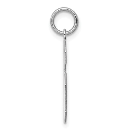 Sterlingsilber Silber/rhodiniert Poliert Zahl 6 Charm