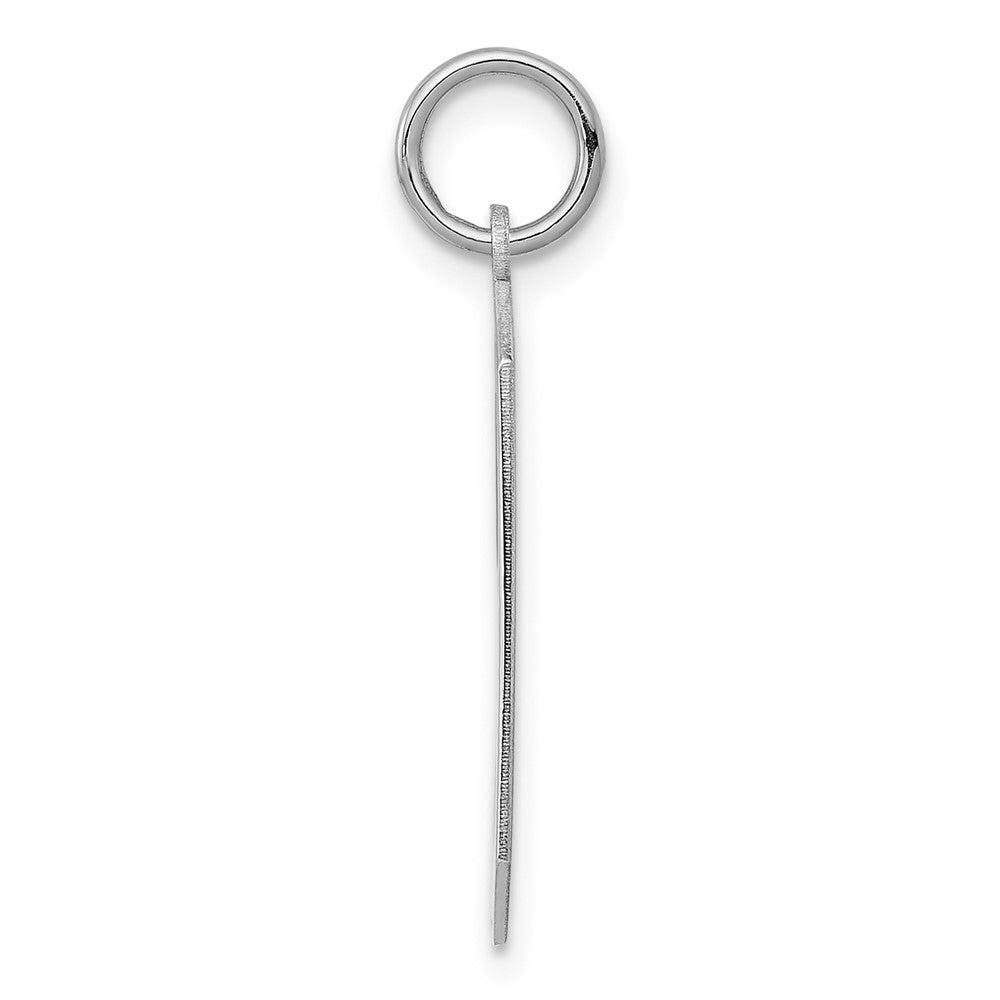 Sterlingsilber Silber/rhodiniert Poliert Zahl 9 Charm