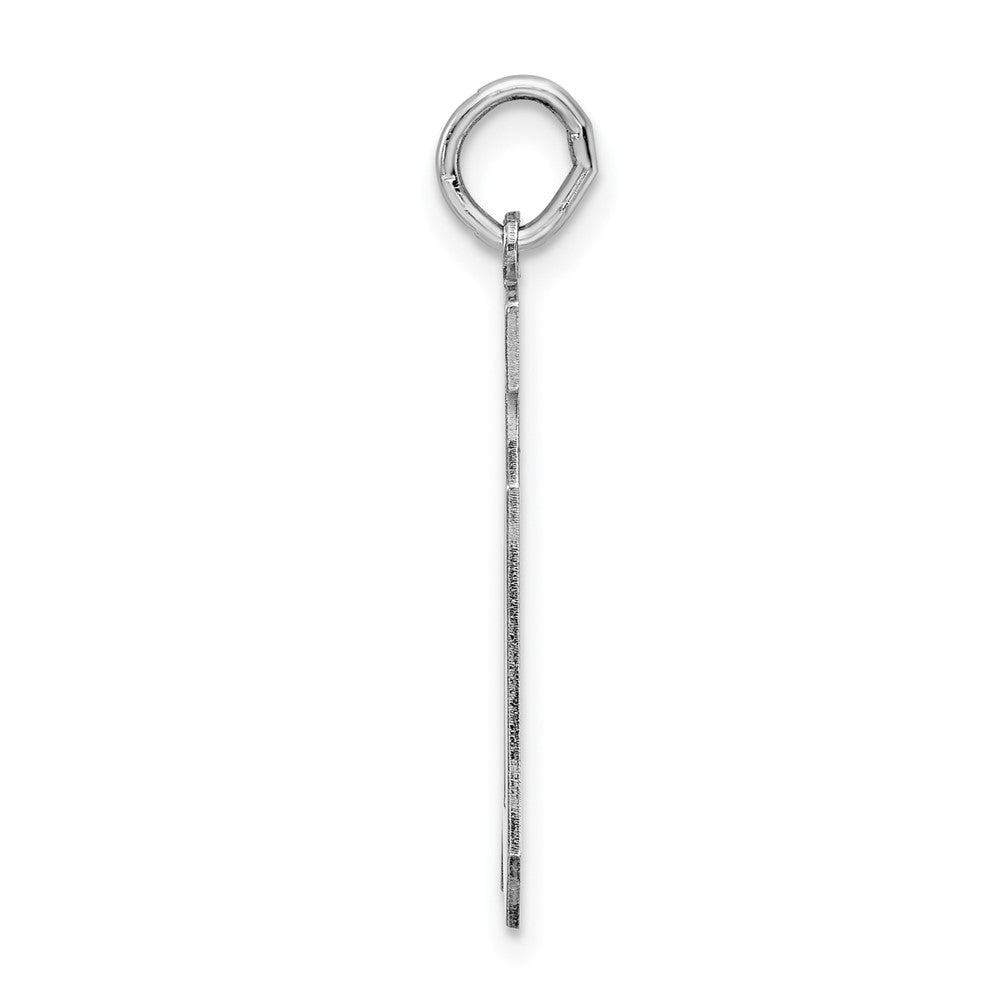 Sterlingsilber Silber/rhodiniert Poliert Zahl 10 Charm