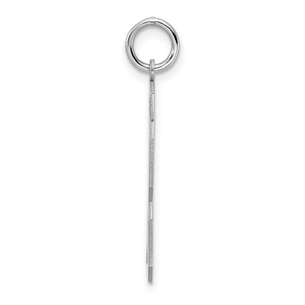 Sterlingsilber Silber/rhodiniert Poliert Zahl 13 Charm