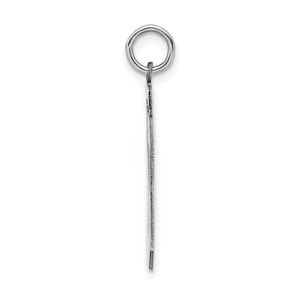 Sterlingsilber Silber/rhodiniert Poliert Zahl 20 Charm