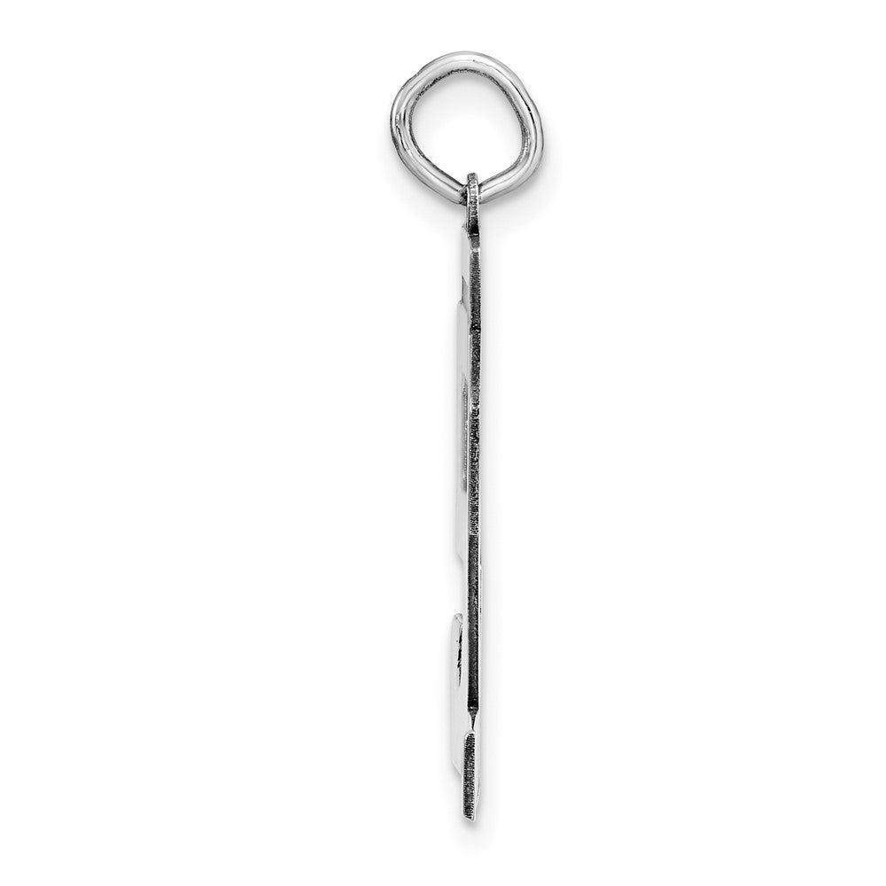 Sterlingsilber Silber/rhodiniert Poliert Zahl 52 Charm