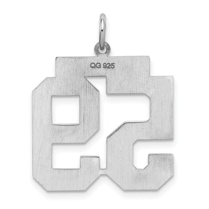 Sterlingsilber Silber/rhodiniert Poliert Zahl 59 Charm