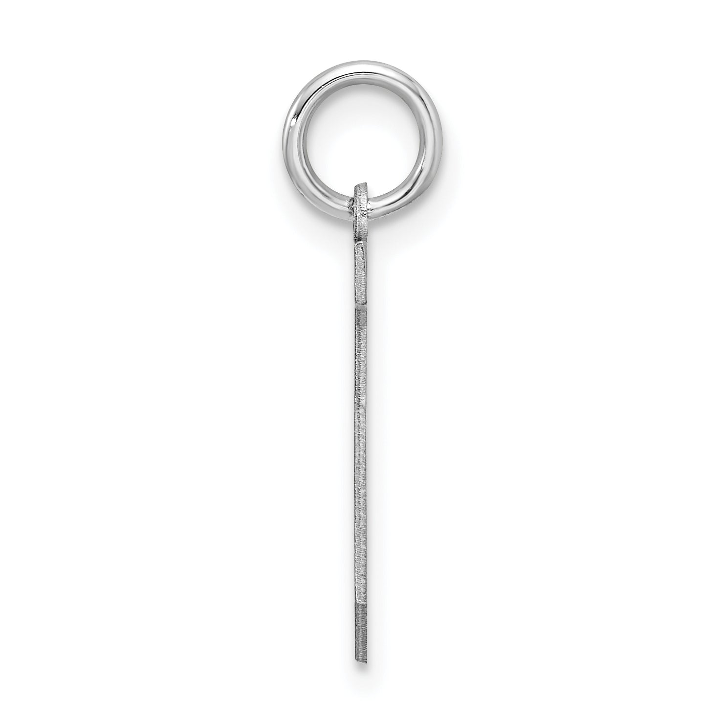 Sterlingsilber Silber/rhodiniert Satiniert Zahl 5 Charm