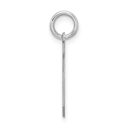 Sterlingsilber Silber/rhodiniert Satiniert Zahl 5 Charm