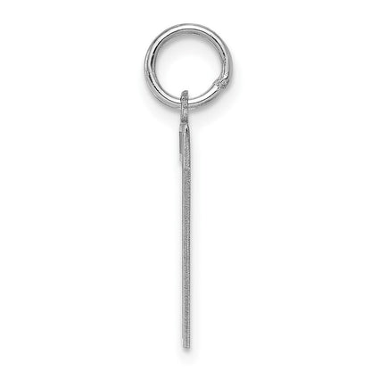 Sterlingsilber Silber/rhodiniert Satiniert Zahl 7 Charm