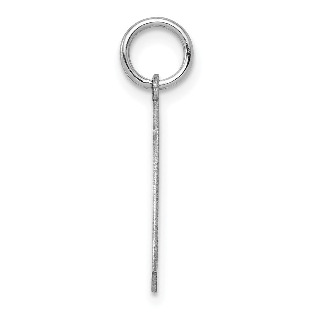 Sterlingsilber Silber/rhodiniert Satiniert Zahl 9 Charm
