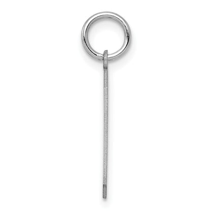 Sterlingsilber Silber/rhodiniert Satiniert Zahl 9 Charm