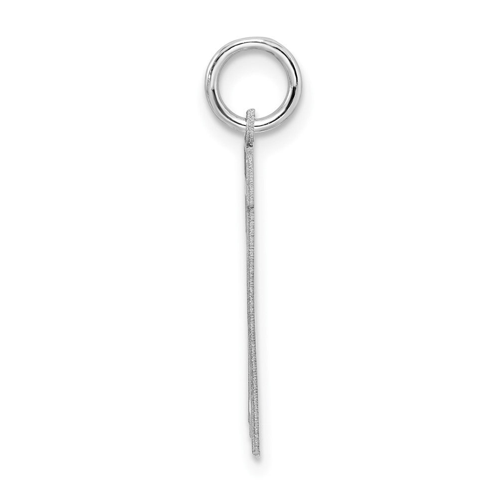 Sterlingsilber Silber/rhodiniert Satiniert Zahl 11 Charm