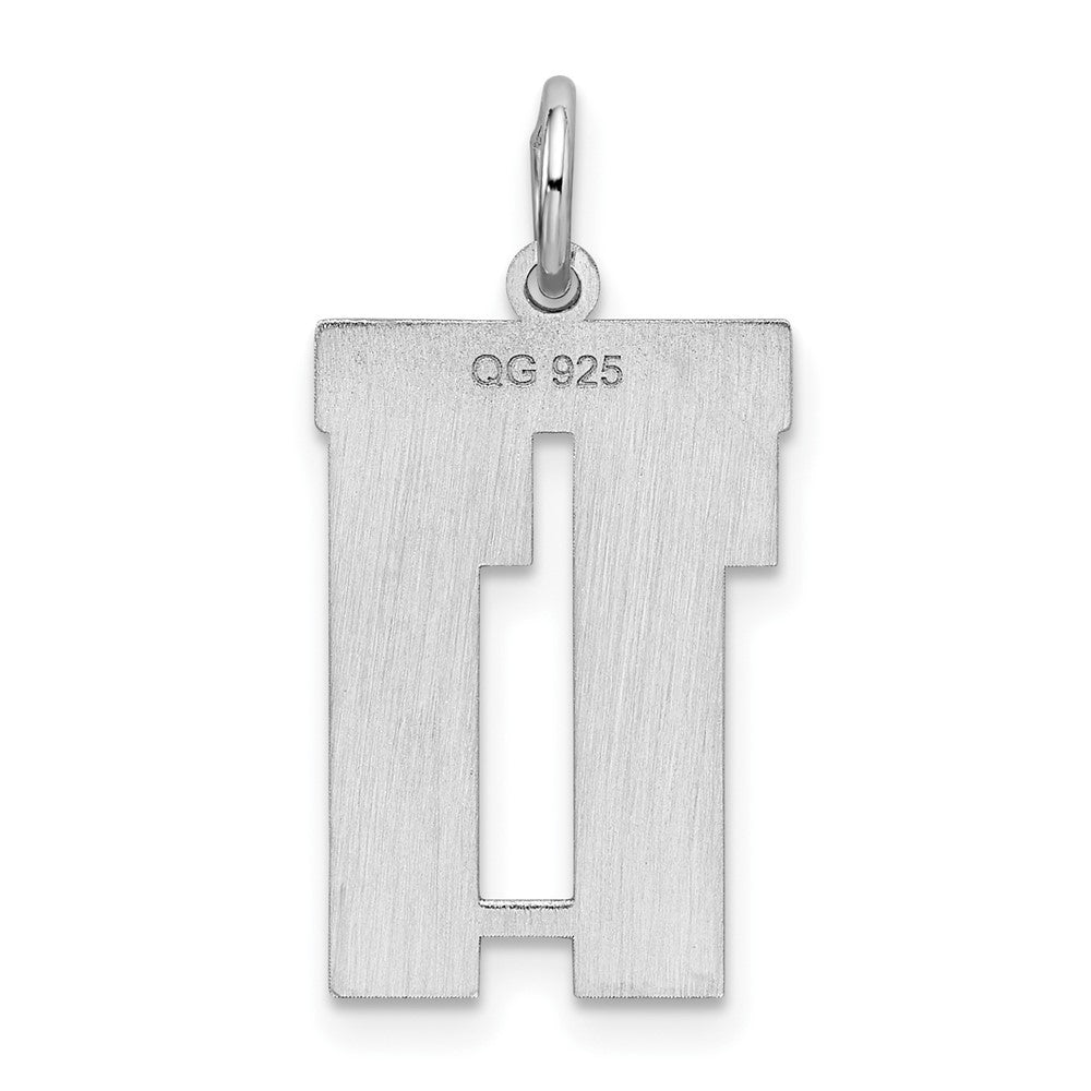 Sterlingsilber Silber/rhodiniert Satiniert Zahl 11 Charm