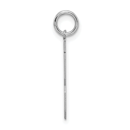 Sterlingsilber Silber/rhodiniert Satiniert Zahl 13 Charm