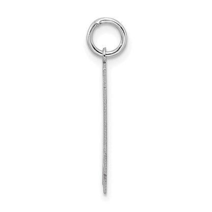 Sterlingsilber Silber/rhodiniert Satiniert Zahl 14 Charm