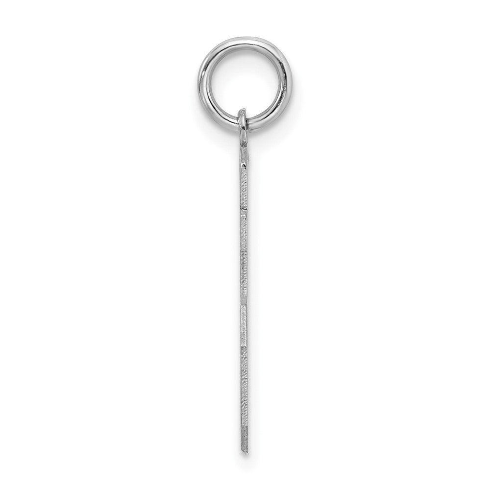 Sterlingsilber Silber/rhodiniert Satiniert Zahl 15 Charm