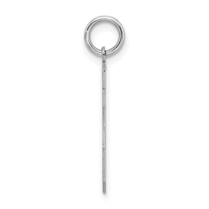 Sterlingsilber Silber/rhodiniert Satiniert Zahl 15 Charm