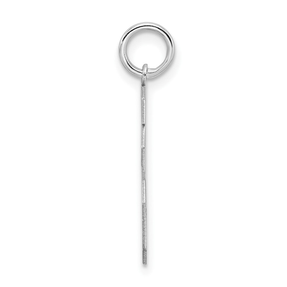 Sterlingsilber Silber/rhodiniert Satiniert Zahl 16 Charm