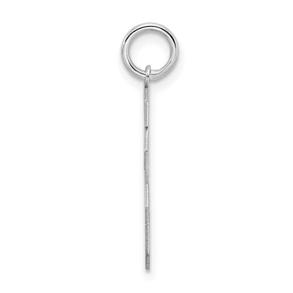 Sterlingsilber Silber/rhodiniert Satiniert Zahl 16 Charm