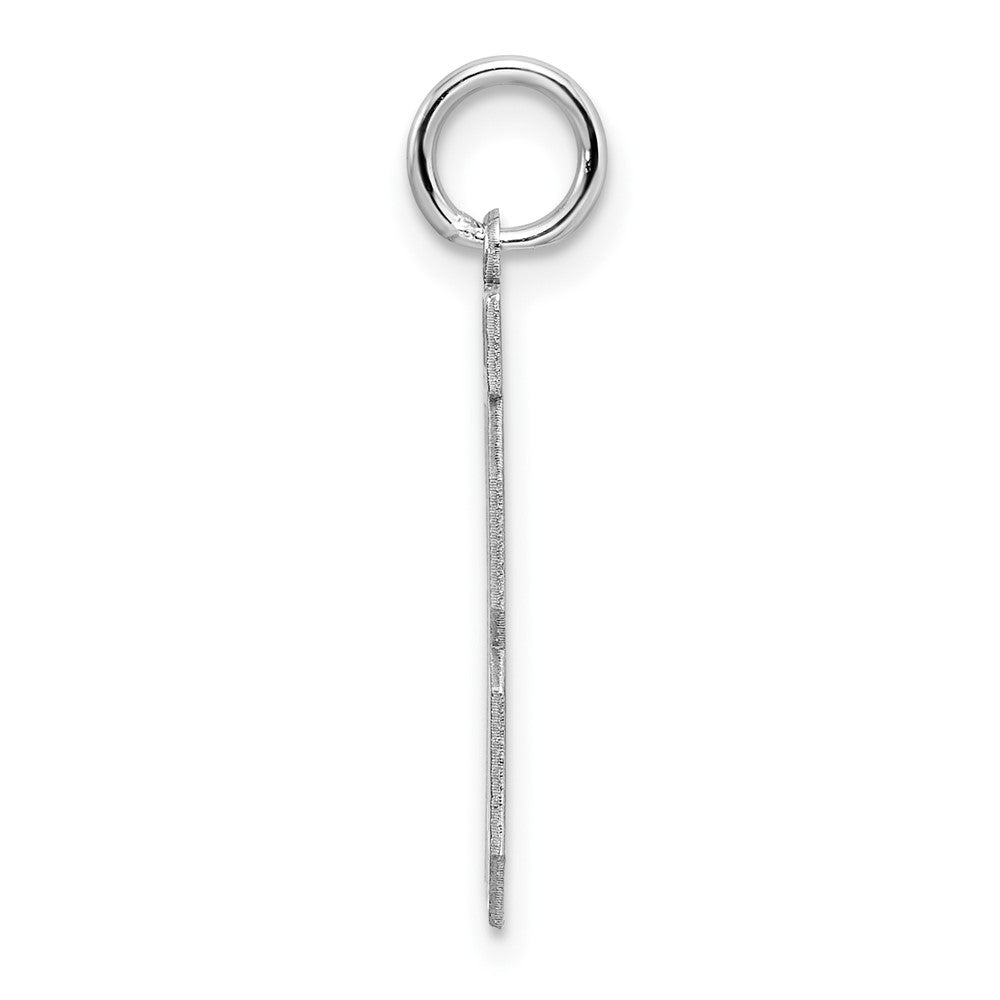Sterlingsilber Silber/rhodiniert Satiniert Zahl 18 Charm