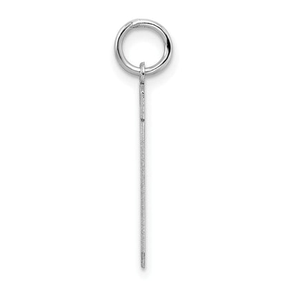 Sterlingsilber Silber/rhodiniert Satiniert Zahl 19 Charm