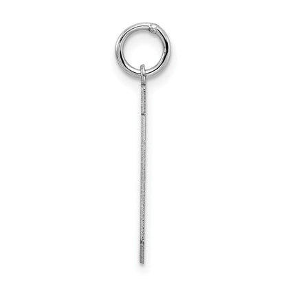 Sterlingsilber Silber/rhodiniert Satiniert Zahl 20 Charm